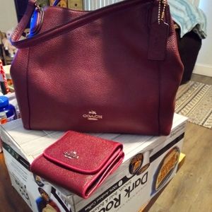 NWT COACH EDIE BAG AND MATCHING WALLET